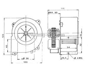 ELETTROVENTIL.CENTRIFUGO ALLUMINIO